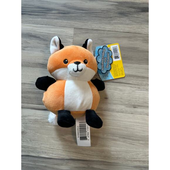 NWT WelloBeez Cute Red Fox Orange Plump Squishy Plush Stuffed Animal Toy 6” Tall - Picture 1 of 3